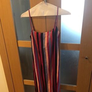 REFORMATION Striped Spaghetti Strap Dress